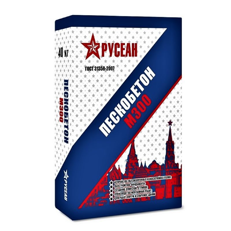 Пескобетон М-300, Русеан, 40 кг
