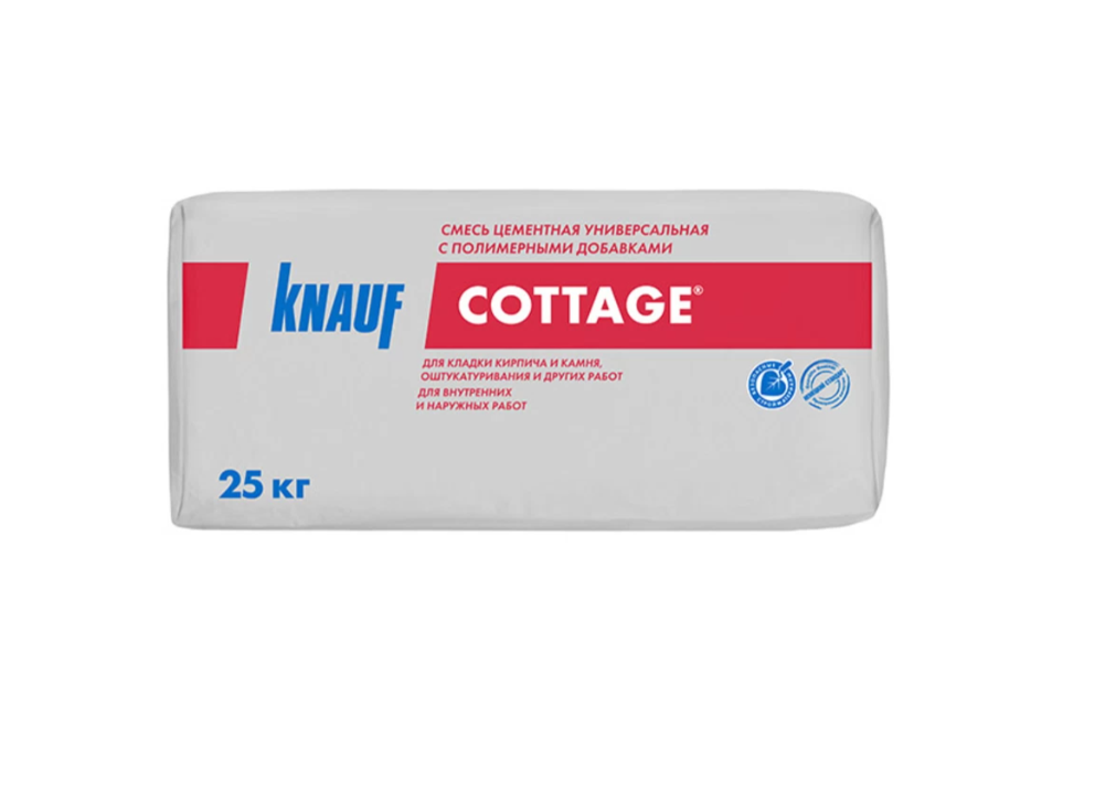 Смесь кладочная Knauf Коттедж серая 25 кг